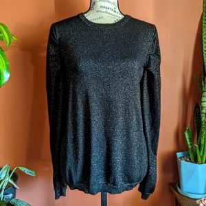 Worthington Black Sparkly Sweater
